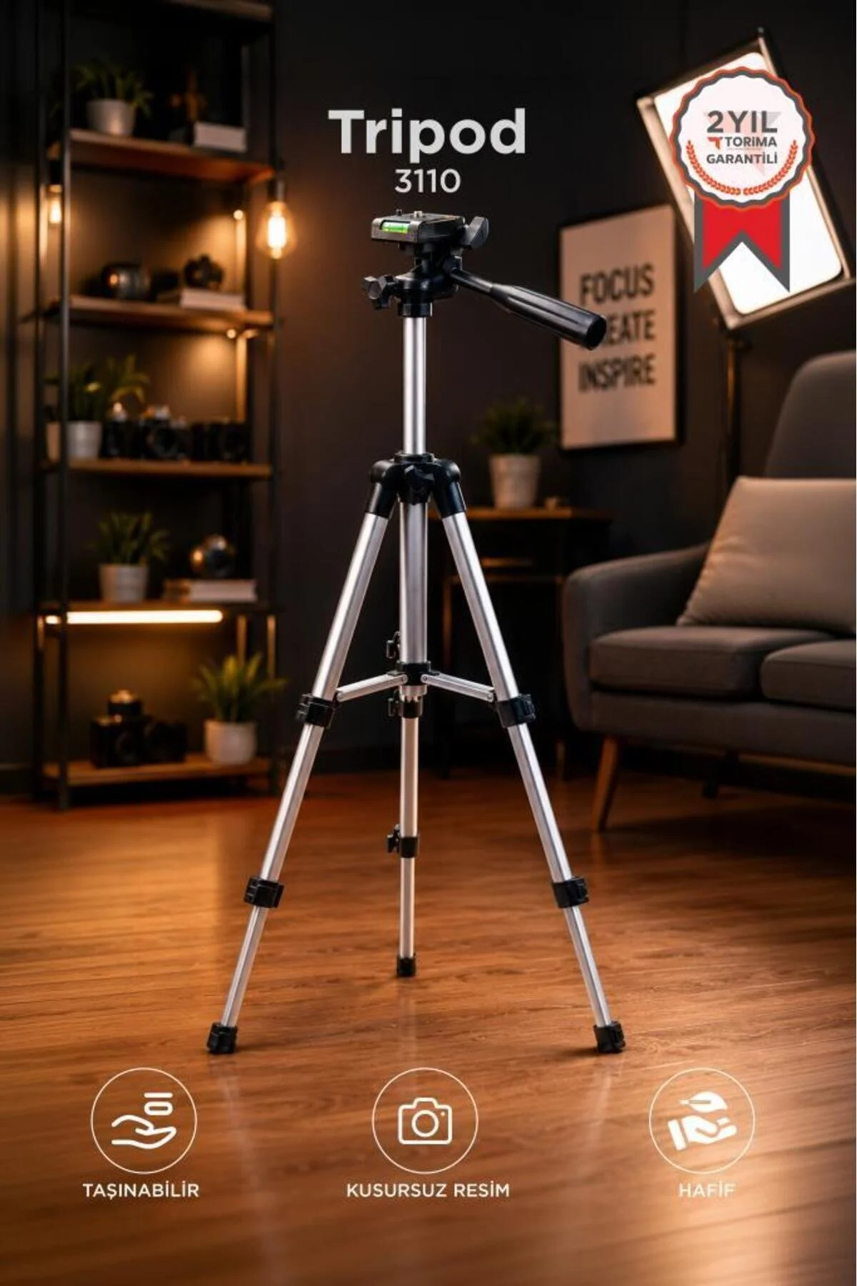 3110 SU Terazili Profesyonel 102 CM Tripod