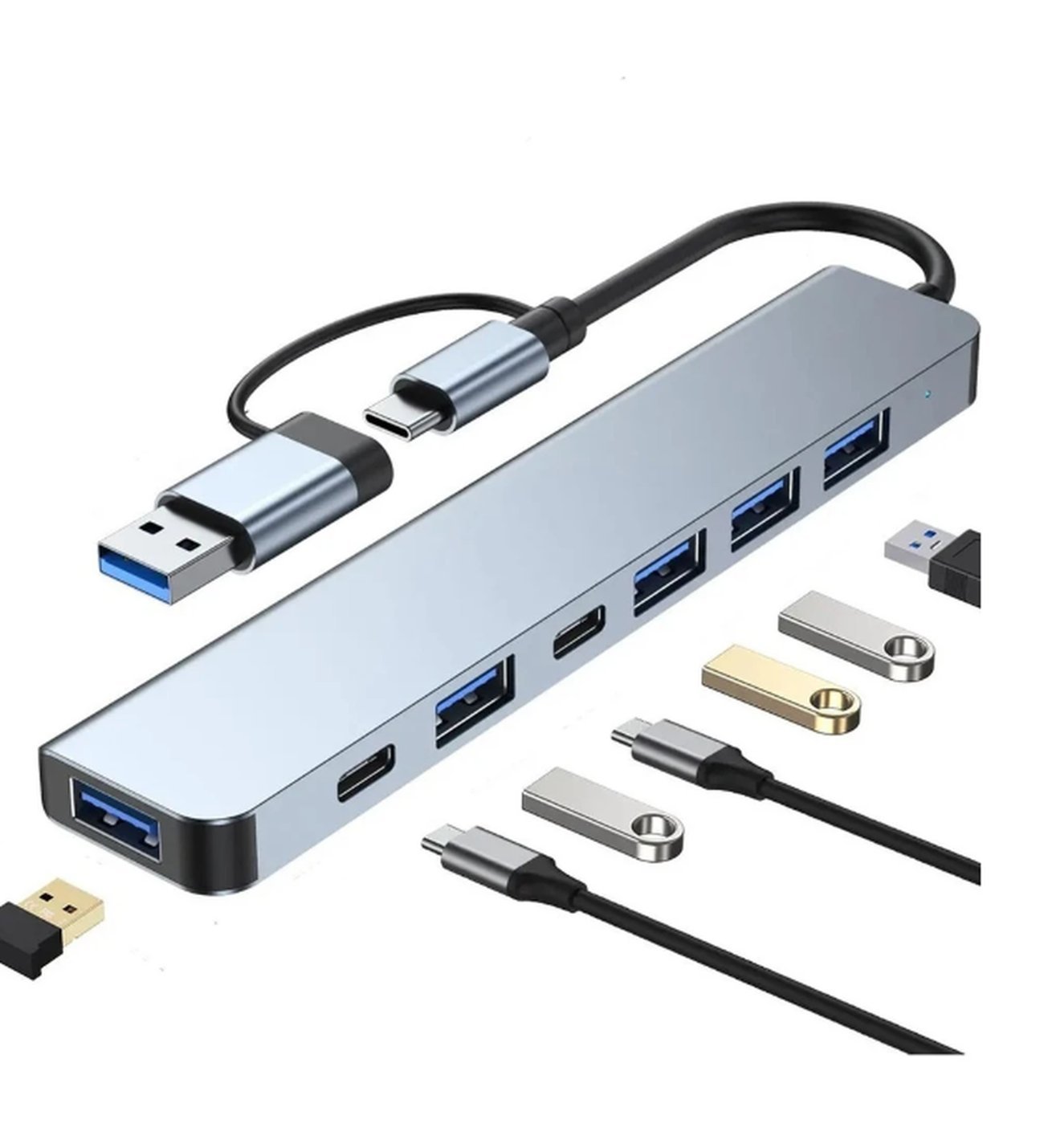 BYL 221 Support 7 IN 1 Type C USB Cevirici HUB