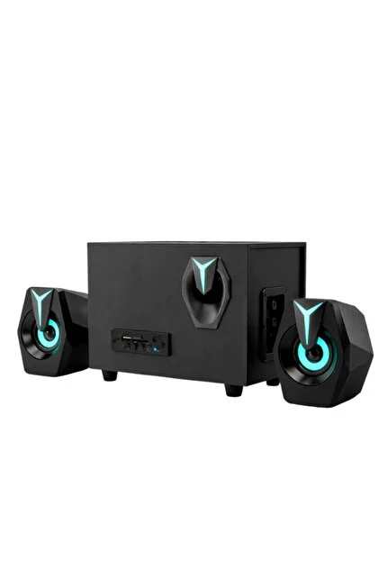 D37 Siyah Bluetooth Hoparlor 21 Subwoofer RGB