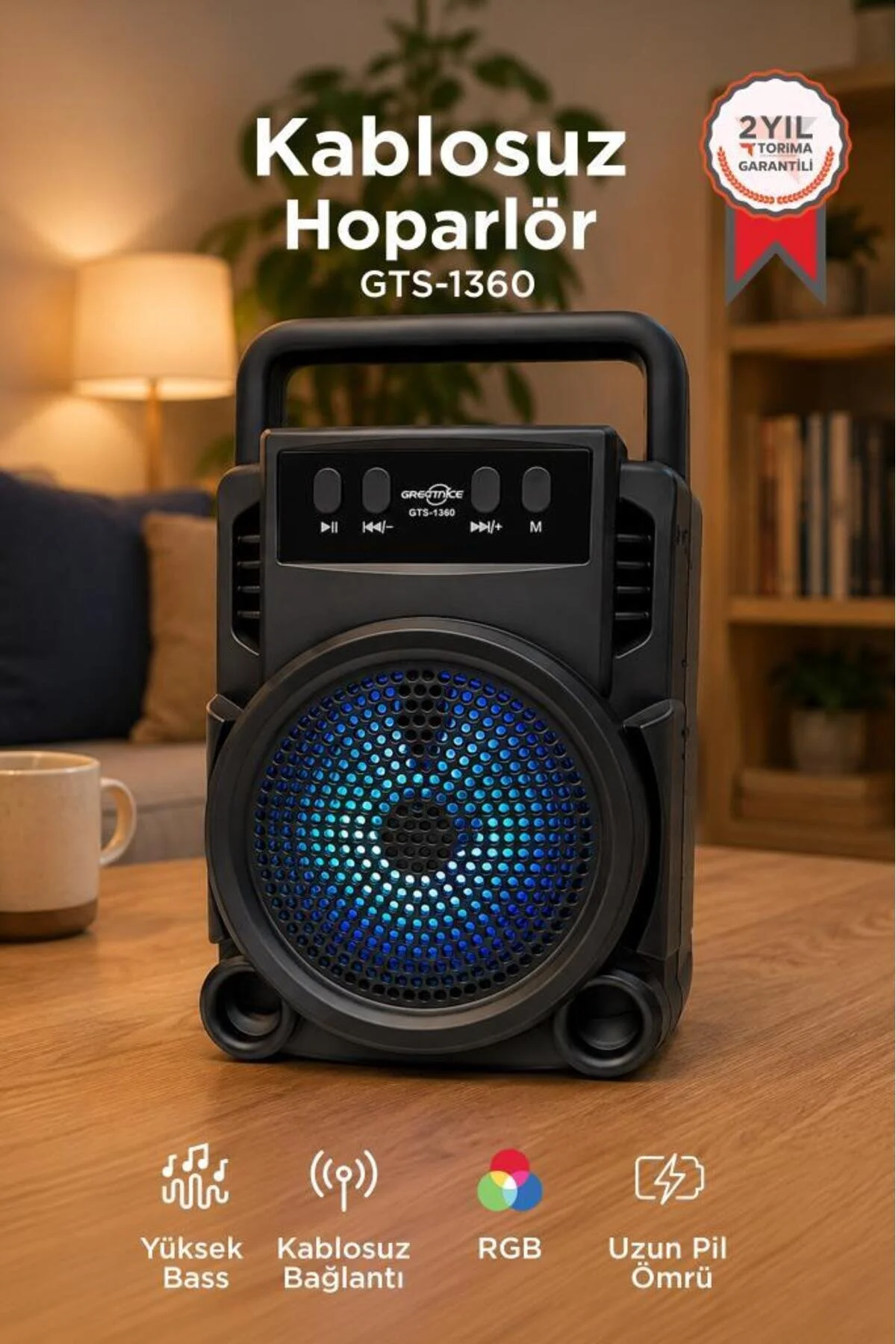 GTS 1360 Wireless Bluetooth Speaker Extra Bass