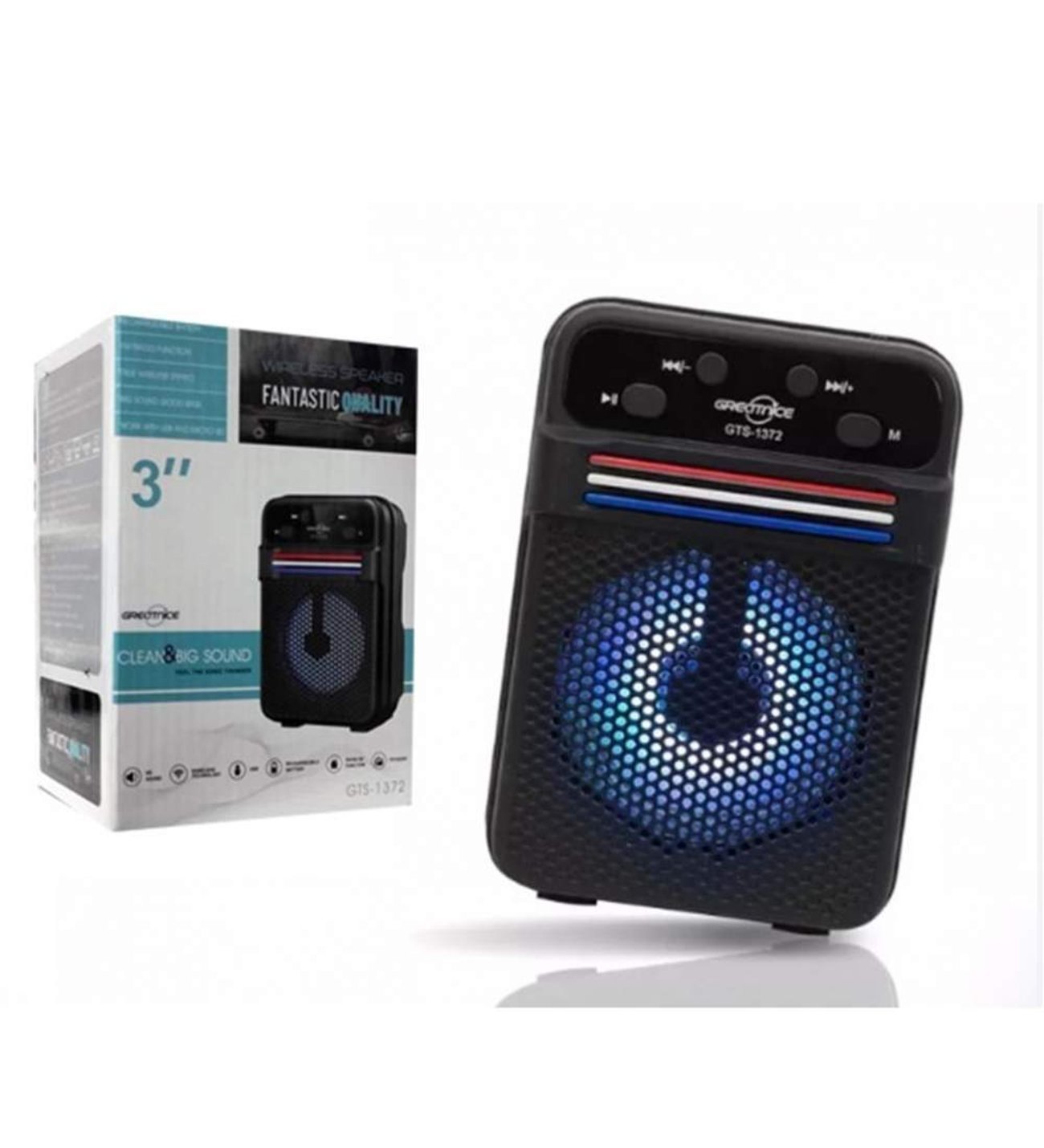 GTS 1372 Mini Bluetooth Kablosuz Tasinabilir LED