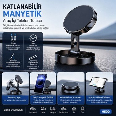 H500 Torpido Ustu Arac ICI Magsafe Telefon Tutucu