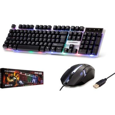 H837q Isikli Klavye Mouse SET