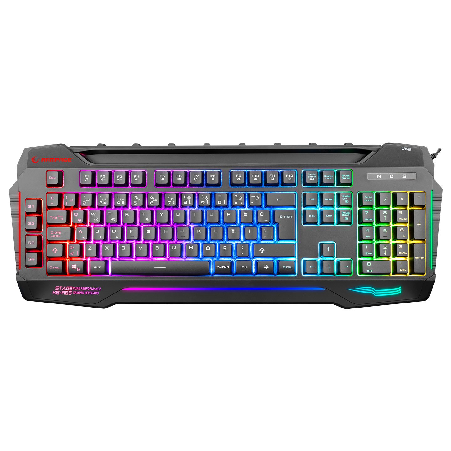 KB R63 Stage Siyah 4 Makro Fonksiyon Sese Duyarli
