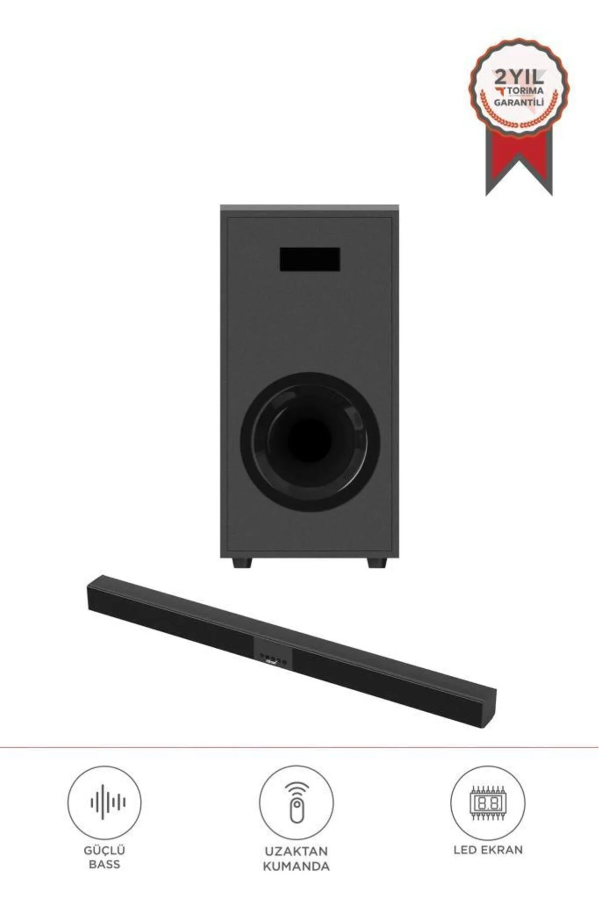 KTS 2035 Siyah 30 W USB TF AUX Girisli Suwoofer
