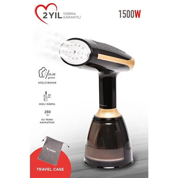 KY 003 Siyah Buharli Kirisik Giderici 1500w