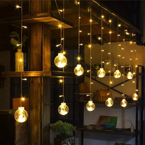 LED LD8 Kure Toplu Perde LED Isiklar Pilli