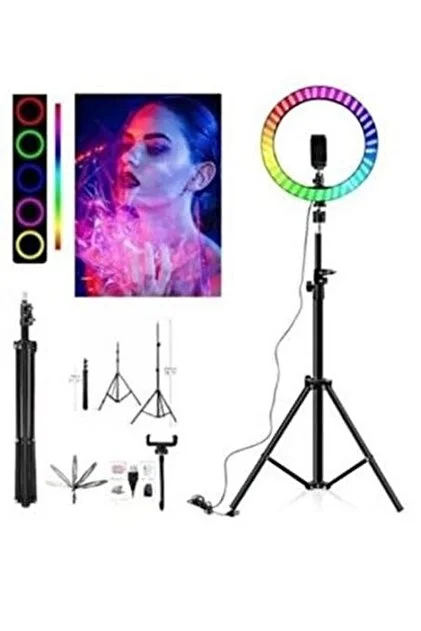 MJ33 13inc RGB Ring Light 33CM LED Video Isigi 2M