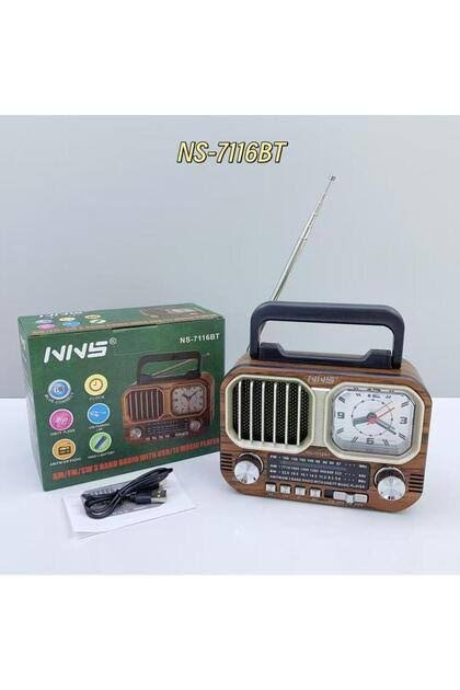 NS 7116 BT Tasinabilir Nostaljik Radyo Bluetooth