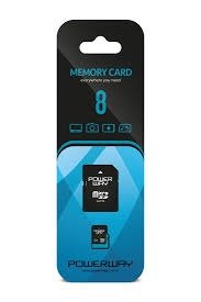 Powerway 8 GB Micro SD Hafiza Karti Class 10 Adapt