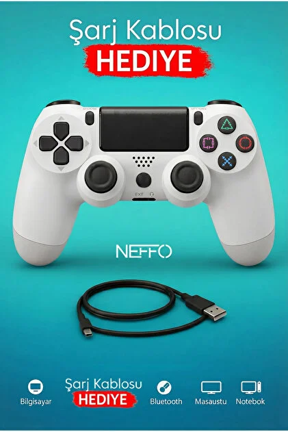 PS4 Sony Yazili Kablosuz Joystick Tablet Telefon