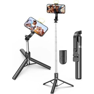 R1S Selfie Stick LED Isikli
