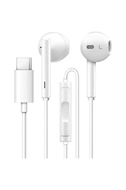 TC 03 TYP C TO Stereo Earphone Kablolu Kulaklik