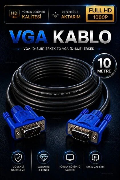 VGA Kablo VGA Kablo 15 MT 68399b9e6d0e3