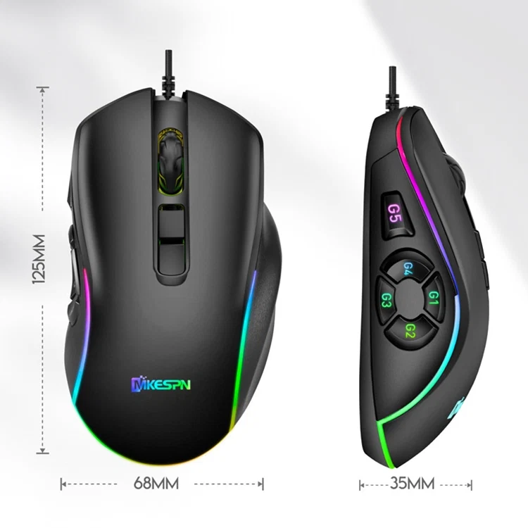 X9 10 Buttons 7200dpi RGB Macro Definition Gaming